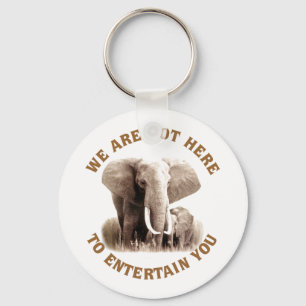 Elephats Deserve Respect Sleutelhanger
