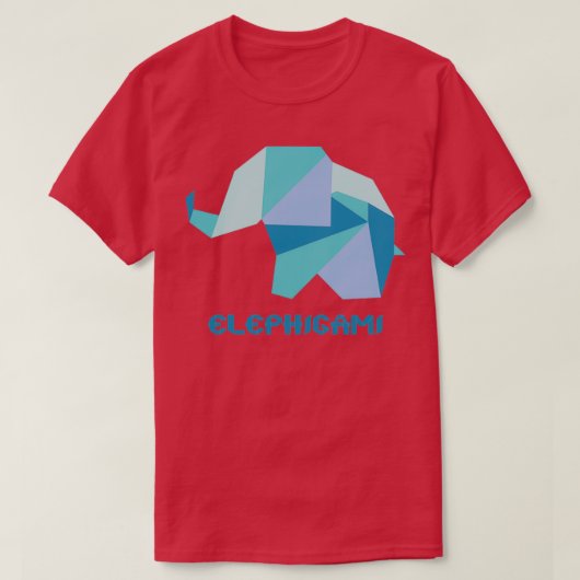 Elephigami Elephant origami T-shirt (Design voorkant)