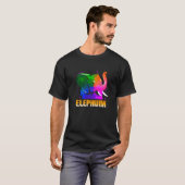 ELEPHUNK Geweldige Retro Punk Cadeau T-shirt (Voorkant volledig)