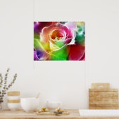 Eletrisch Roos Poster (Keuken)