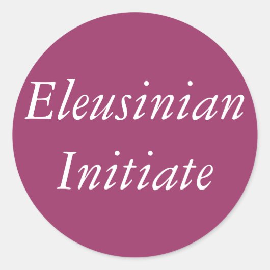 Eleusinian - Griekse religie Ronde Sticker (Voorkant)