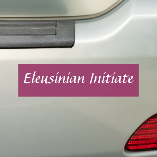 Eleusinius Initiate bumpersticker (Op auto)