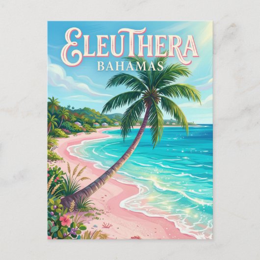 Eleuthera Bahama's Briefkaart (Voorkant)