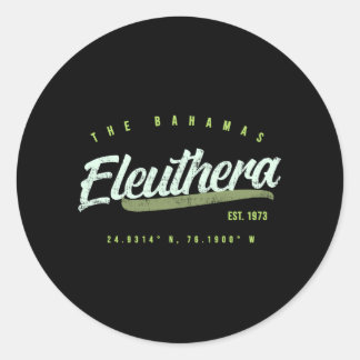 Eleuthera Bahamas Ronde Sticker