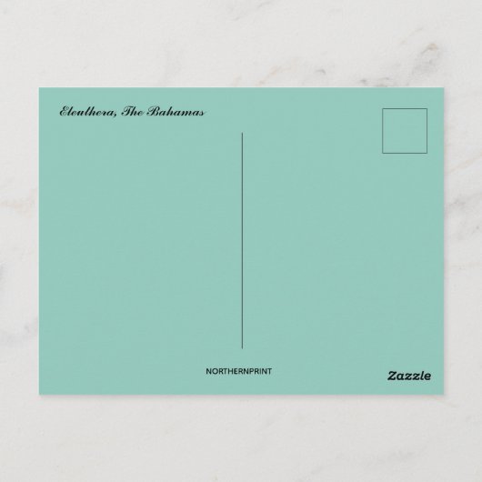 Eleuthera De Bahama's Briefkaart (Achterkant)