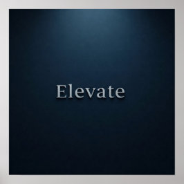 "Elevate" Ingelijste Wall Art Poster | Minimalisti