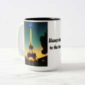 Elevate tweekleurige koffiemok (Voorkant links)