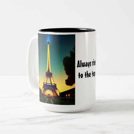 Elevate tweekleurige koffiemok (Voorkant links)