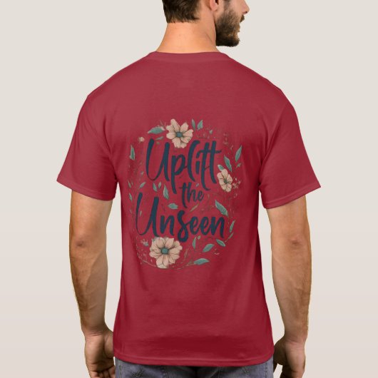 Elevate Voices: Til het Onzichtbare op T-shirt (Achterkant)