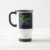 "Elevate Your Mind" Reizen Koffiemok Reisbeker (Links)