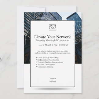 Elevate Your Network Invition Template Kaart