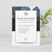 Elevate Your Network Invition Template Kaart (Staand voorkant)