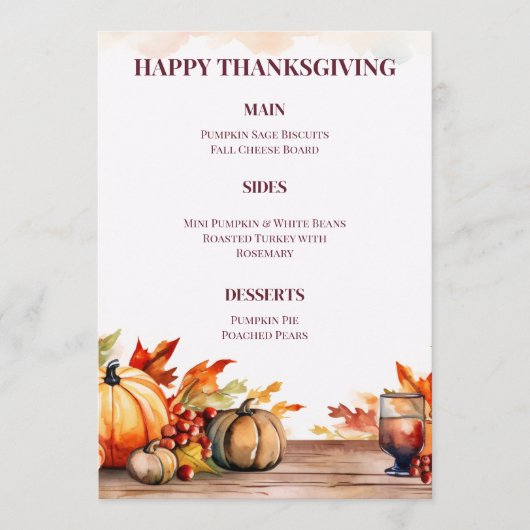 ELEVATE YOUR THANKSGIVING MEAL WITH A STUNNING  MENU (Voorkant)