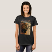 Elevated And HBCU Educated Historical Black Colleg T-shirt (Voorkant volledig)