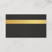 Elevated Real Estate Agent Black Gold  Visitekaartje (Achterkant)