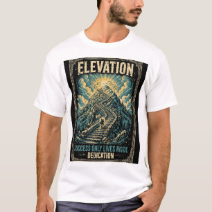 Elevatie Berg Trappen Succes Alleen Binnen T-shirt