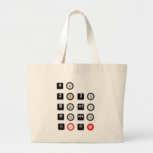 Elevator Bag Grote Tote Bag (Voorkant)