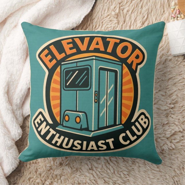 Elevator Enthusiasts Club – Modern Design Kussen (Deken)