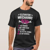 Elevator Inspector Elevator Operator T-shirt (Voorkant)