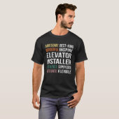 Elevator Installer  Appreciation T-shirt (Voorkant volledig)