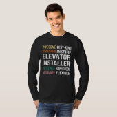 Elevator Installer  Appreciation T-shirt (Voorkant volledig)