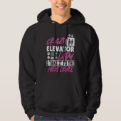Elevator Lady Next Level Hoodie (Voorkant)