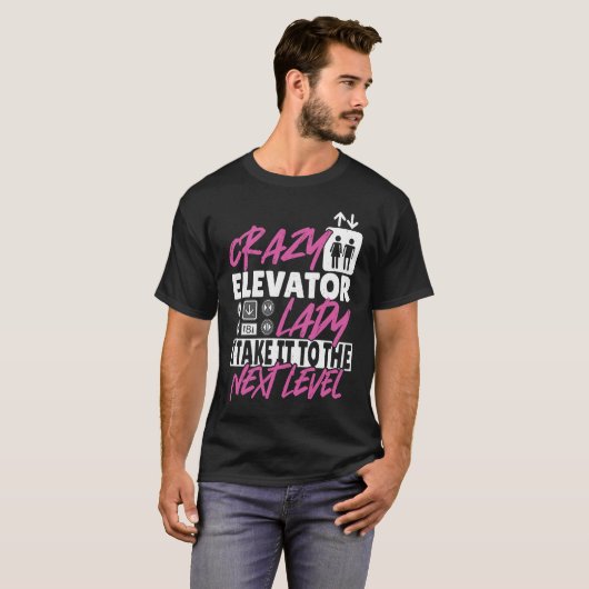 Elevator Lady Next Level T-shirt (Voorkant volledig)