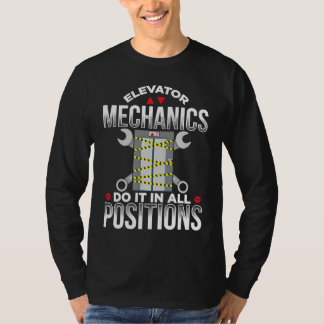 Elevator Mechanic Elevator Technician Repairmen Ma T-shirt