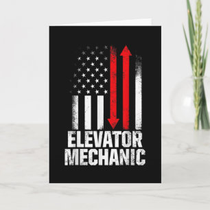 Elevator Mechanic Engineer Funny Elevators Lovers Kaart
