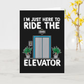 Elevator Mechanic Engineer Funny Elevators Lovers Kaart (Gele Bloem)