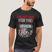 Elevator Mechanic Maintenance Rate Technician T-shirt (Voorkant)