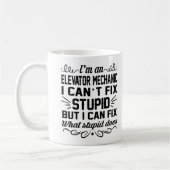 Elevator Mechanic Mok Coffee Tea Cup Funny Gifts (Links)