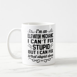 Elevator Mechanic Mok Coffee Tea Cup Funny Gifts