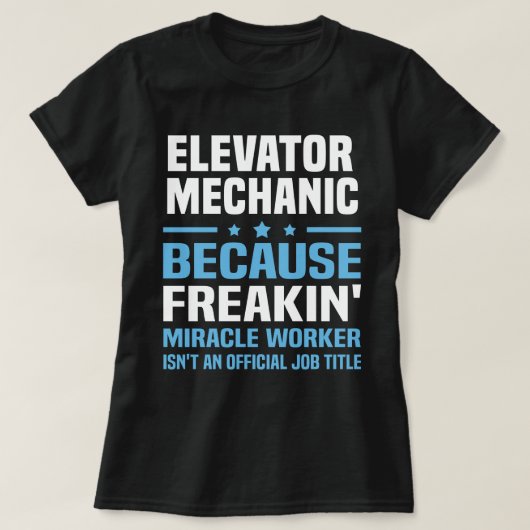 Elevator Mechanic T-shirt (Design voorkant)