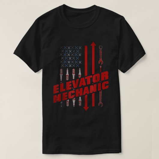 Elevator Mechanic T-shirt (Design voorkant)