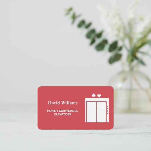 Elevator Mechanic Visitekaartje (Staand voorkant)