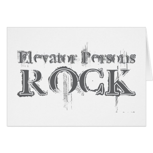 Elevator Persons Rock (Voorkant Horizontaal)