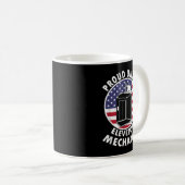 Elevator Union Tshirt voor Labor Mechanic Koffiemok (Voorkant rechts)