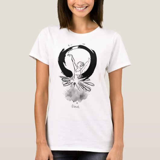 Élevé Ballerina Enso Minimalist Tee T-shirt (Voorkant)