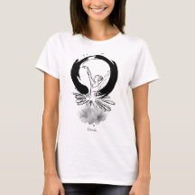 Élevé Ballerina Enso Minimalistische T-shirt