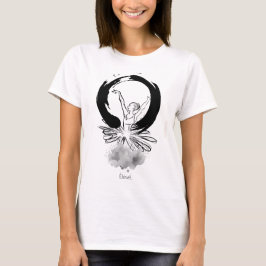 Élevé Ballerina Enso Minimalistische T-shirt
