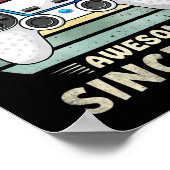 Eleven 11yr Bday Boy Funny Gamer 11th 11 Year Old  Poster (Hoek)