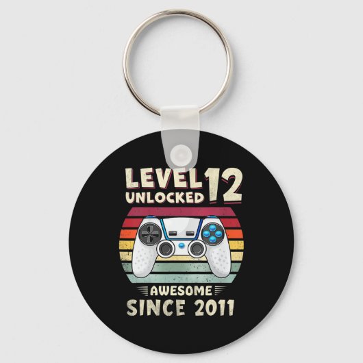 Eleven 11yr Bday Boy Funny Gamer 11th 11 Year Old  Sleutelhanger (Voorkant)