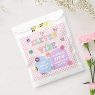 Eleven is een vibe preppy patch 11e verjaardagsfee bedankzakje