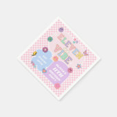 Eleven is een vibe preppy patch 11e verjaardagsfee servet (Hoek)