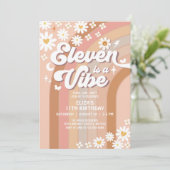 ELEVEN is een vibe regenboog hippie 70's verjaarda Kaart (Staand voorkant)