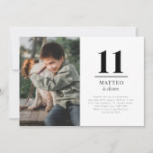 Eleven Landscape Photo Invitation Kaart (Voorkant)