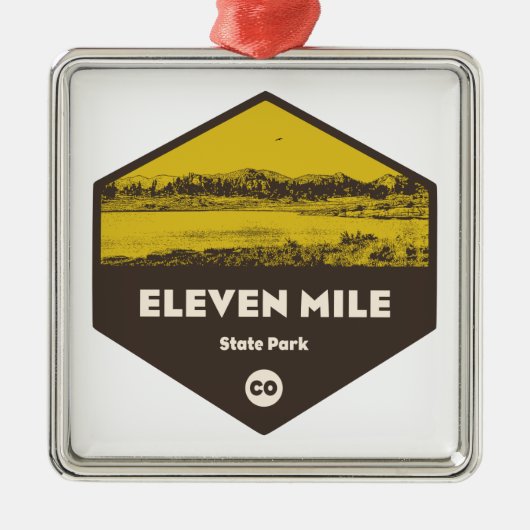 Eleven Mile State Park, Colorado Metalen Ornament (Voorkant)