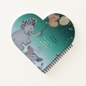 'Eleze' - Elephant Boganhues Print Spiral Notitieb Notitieboek (Achterkant)