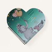 'Eleze' - Elephant Boganhues Print Spiral Notitieb Notitieboek (Voorkant)